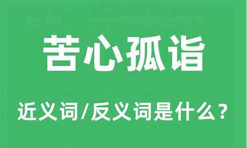 苦心孤诣造句的错误是什么意思_苦心孤诣造