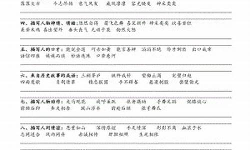 成语分类大全可打印_成语大全分类整理打印版