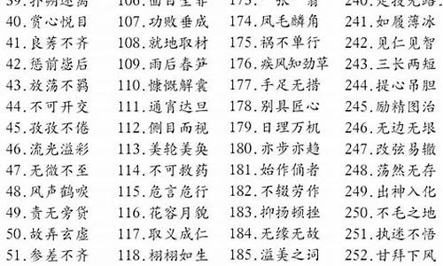 字字的成语大全集_字字的成语有哪些