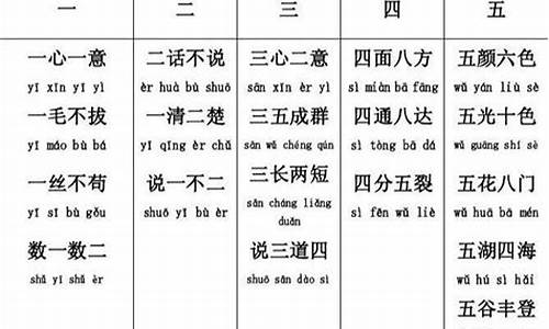 数字成语大全500个_数字成语大全500个难一点