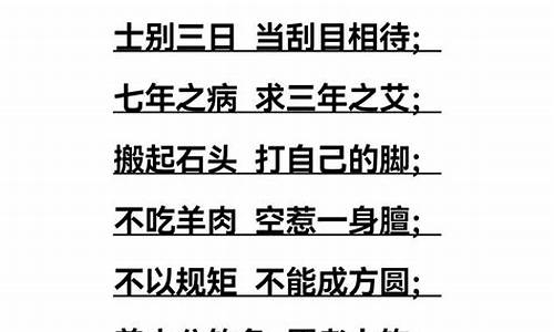 九个字的成语有哪些有哪些有哪些_九个字的成语有哪些成语大全